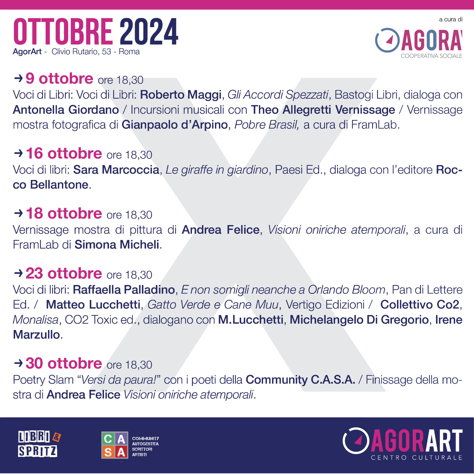 Programma Eventi ottobre 2024